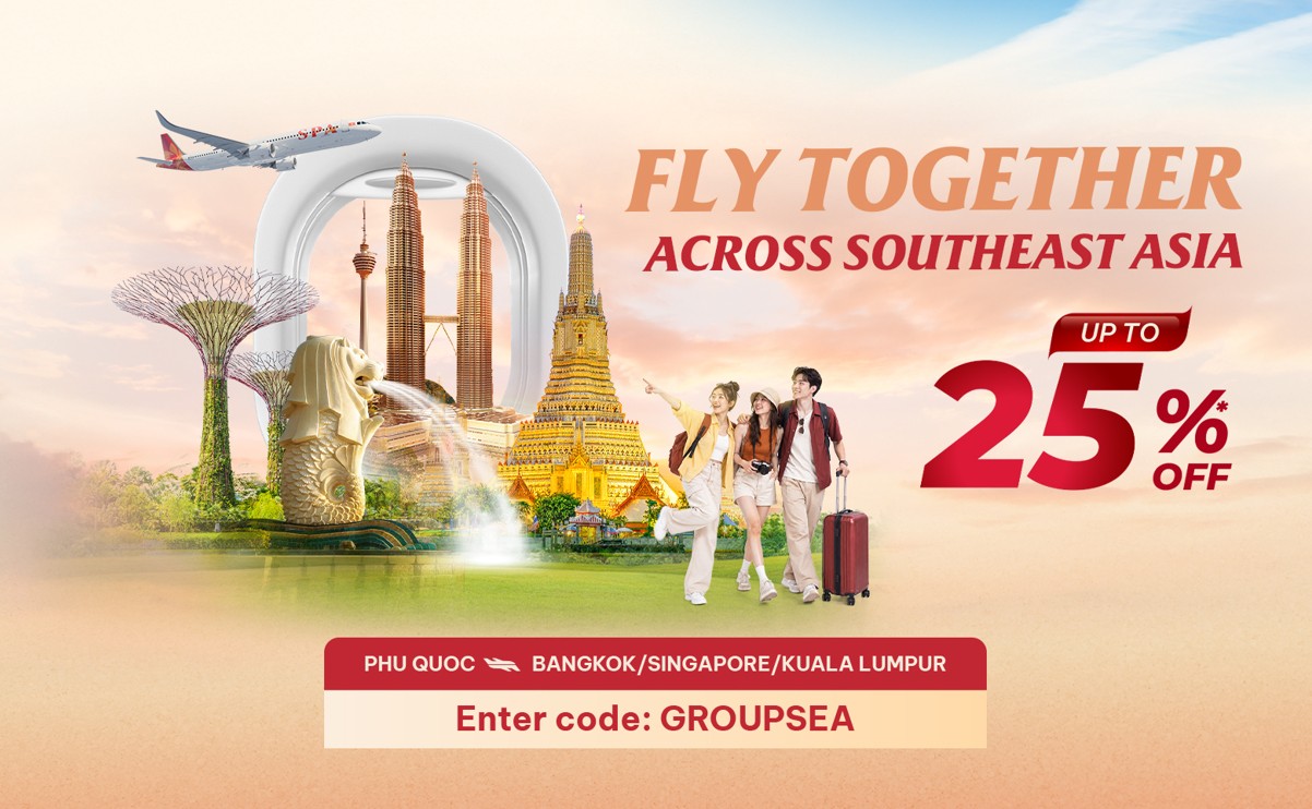 Group flights Southeast Asia offer